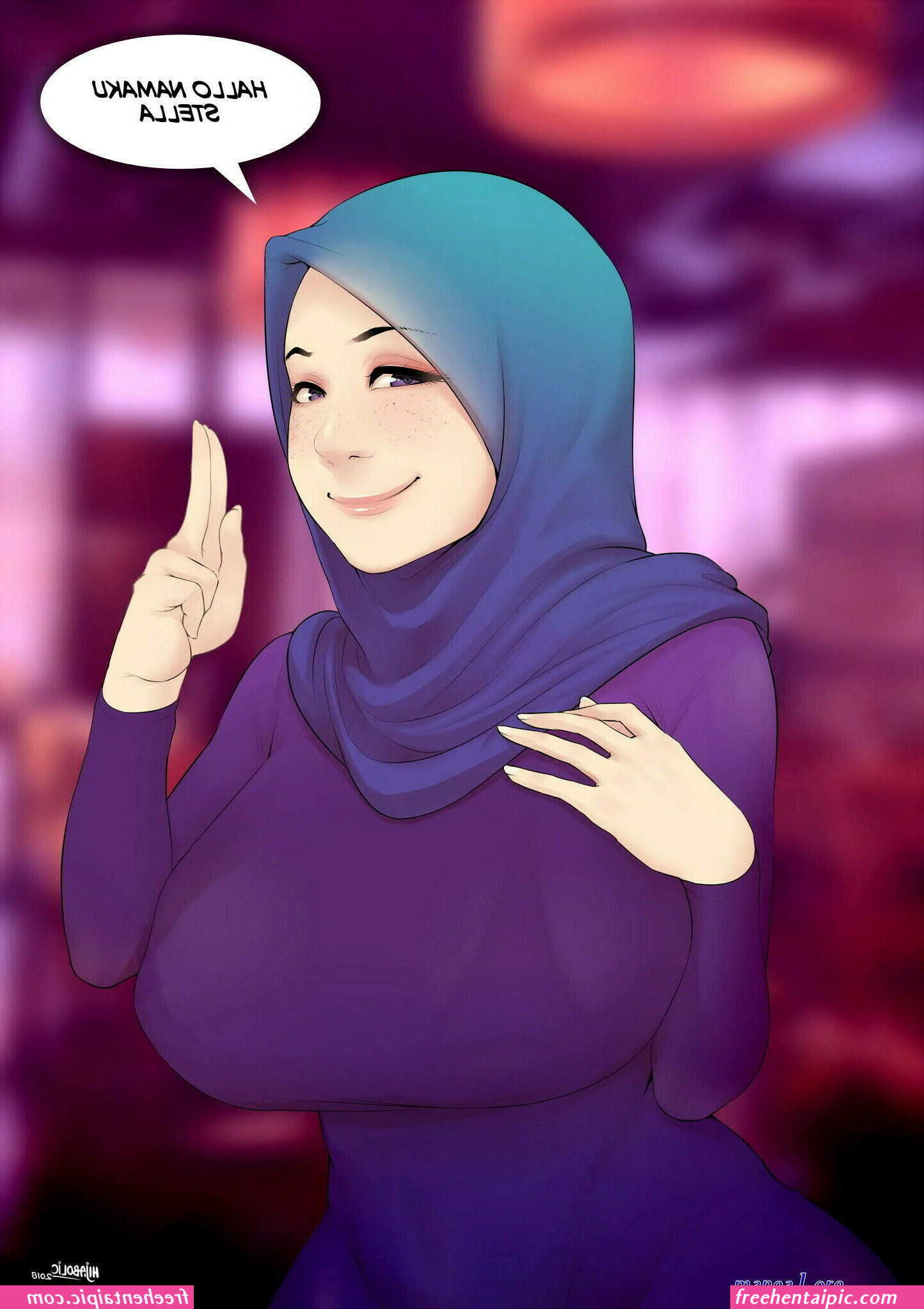 big boobs hijab comic indo