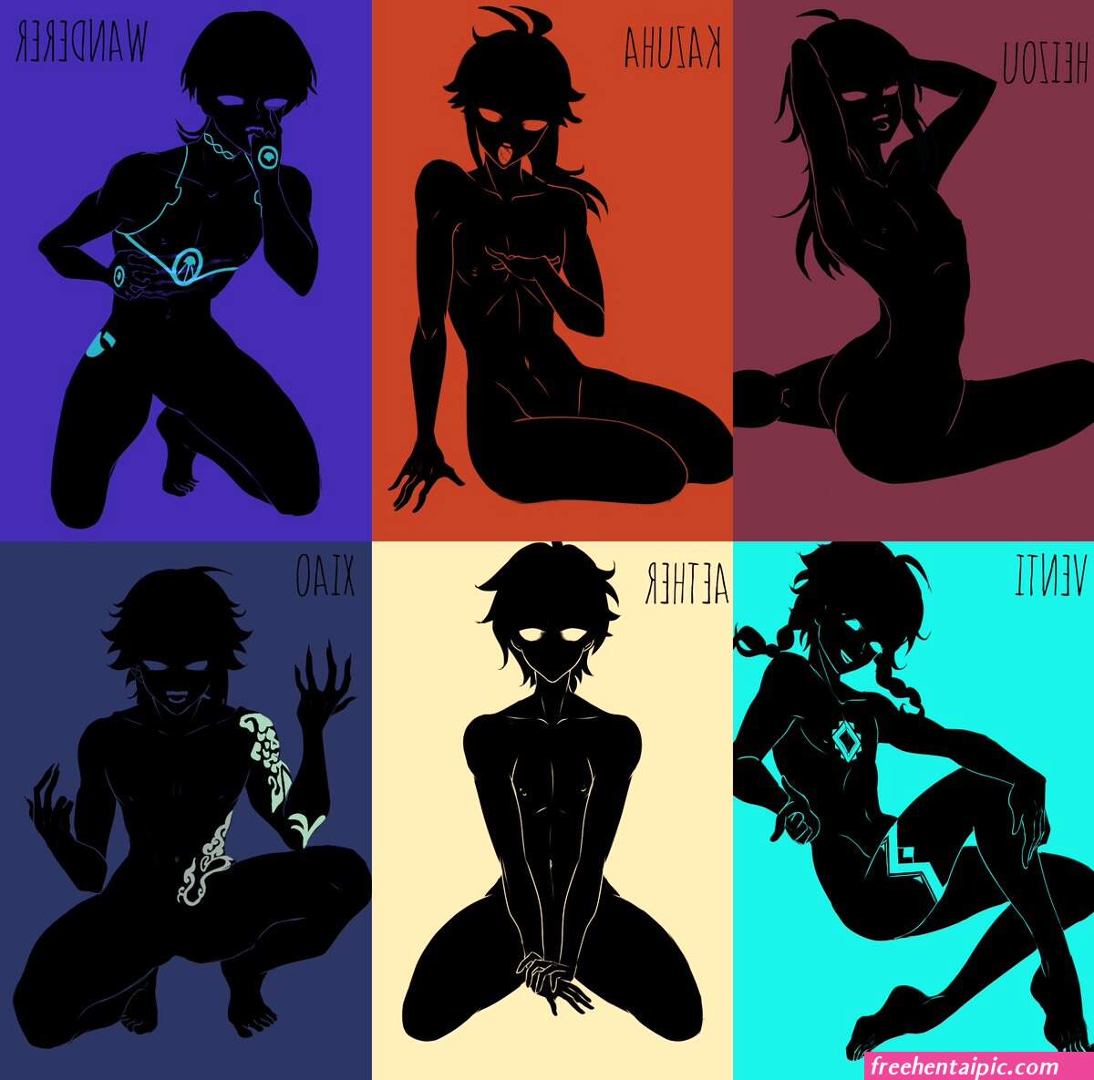 DidiNE on X: 6lowjob anemo heizou kazuha wanderer xiao aether venti