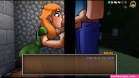 HornyCraft Parody Hentai game PornPlay Ep.4 Alex is sucking Steve through a minecraft gloryhole