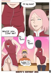 Happy Birthday Naruto W Sakura And Sarada By Erogakure
