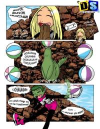 Teen Titans Beast Boy Gender Bender Fun with Terra Porn Comics by Drawn-Sex DC UniverseTeen Titans Rule 34 Comics