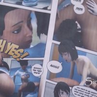 Just 2 cute girls reading hentai manga and getting freaky together