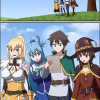 Kazuma Satou Aqua Megumin Darkness 1-3 nhentai: hentai doujinshi and manga