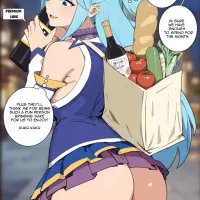Aqua and Kazuma porn comic