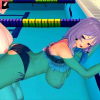 GIRL SERIOUSLY STUDYING SWIMMING 3D HENTAI 44