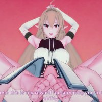 Elinalise from Mushoku Tensei Gives You A Footjob Hentai POV