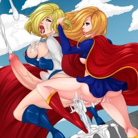 Futa superhero girls double penetrate supergirl