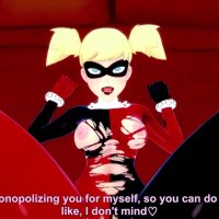 Harley Quinn masturberen dus ik help haar