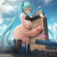 Humping the building hatsune miku