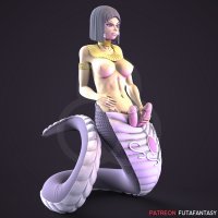 Futanari Snake Hentai Miniature- Printable Ready STL File for Cults