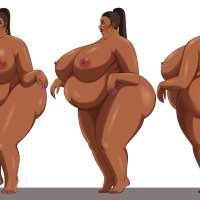 design character fat ebony by arabatos