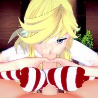 Panty Anarchy from Panty and Stocking Gives You A Footjob Hentai POV