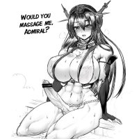 Yesterday I futanarized a sketch of Nagato from Kancolle! She should have a big futa cannon!