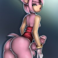 Amy Rose from Sonic the Hedgehog Futanari Version by lucreteer on Newgrounds