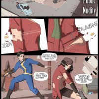 Porn comic Pipers public nudity. Aurora Zone Sex comic guys caught a