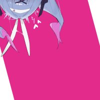 hyooouri hatsune miku pure pure rabbit hole rabbit hole vocaloid vocaloid absurdres commentary highres 1girl ahegao animal ears bare shoulders black eyes black leotard blue hair blue ribbon blush bow bowtie breasts