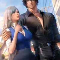 final fantasy xvi clive rosfieldjill warrick hentai pictures by sakimichan about cleavage collaredshirt couple