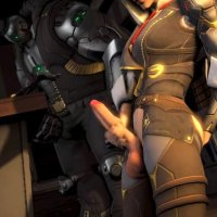 Ashe jerking her Futa Cock