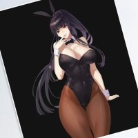Yumeko Jabami sexy hentai anime Bunnysuit Sticker Poster for Sale by Corelli87