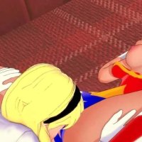 Super Girl and Wonder Woman scissoring. DC Lesbian Hentai. feat. HentaiSmash